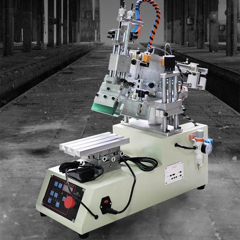 High precision screen printing machine semi-automatic mini desktop screen printing machine table plane rocker pneumatic