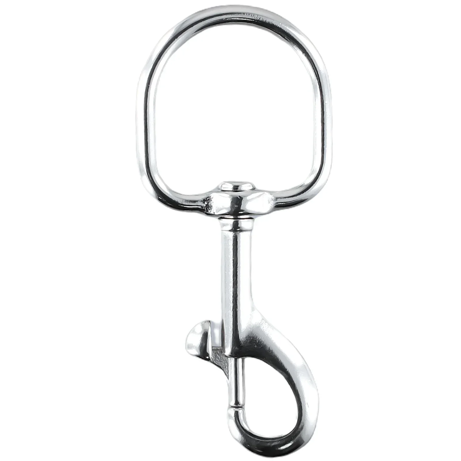 1pc Hook 316 Stainless Steel Swivel Eye Bolt Snap Spring Hook For Scuba Diving Keyring  Flag 103*45mm For Diving Outdoor Pets