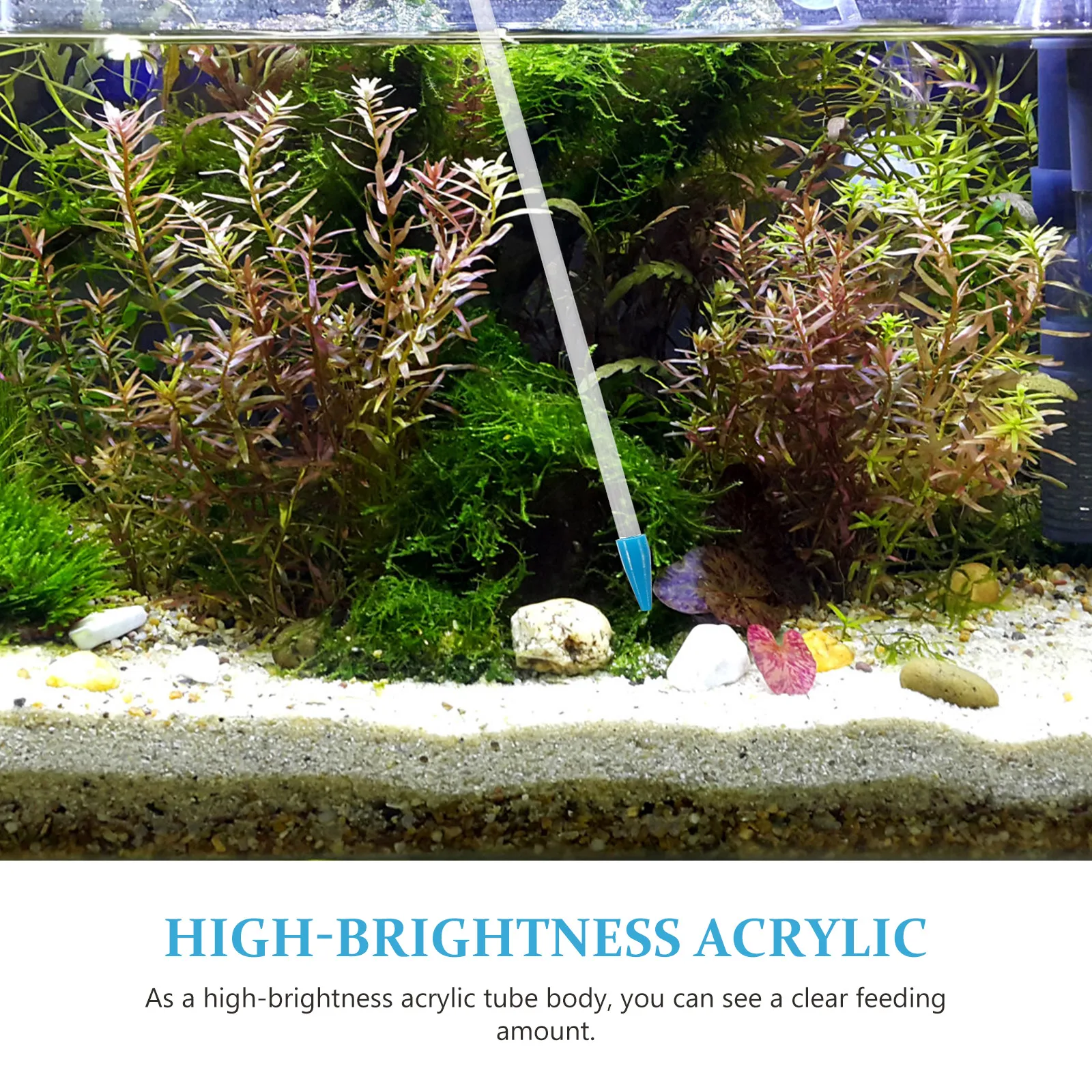 

Coral Feeder 35cm Acrylic Material Liquid Fertilizer for Marine Fish and Reef Coral Never Easy Broken Liquid Fertilizer