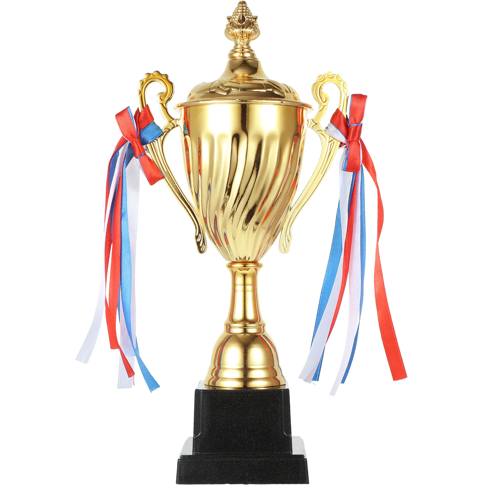 

1PC Sports Match Trophy Competitive Metal Trophy School Tournament Honor Trophy(325cm)