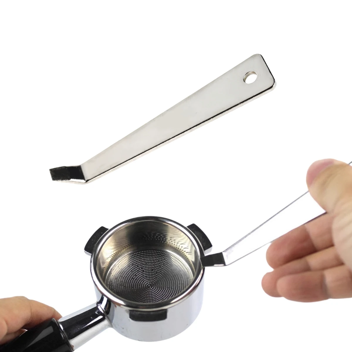 1PC Coffee Filter Basket Remover Tool Stainless Steel Coffee Filters Holder Disassembly Portafilter Rack Removal Tools Parts