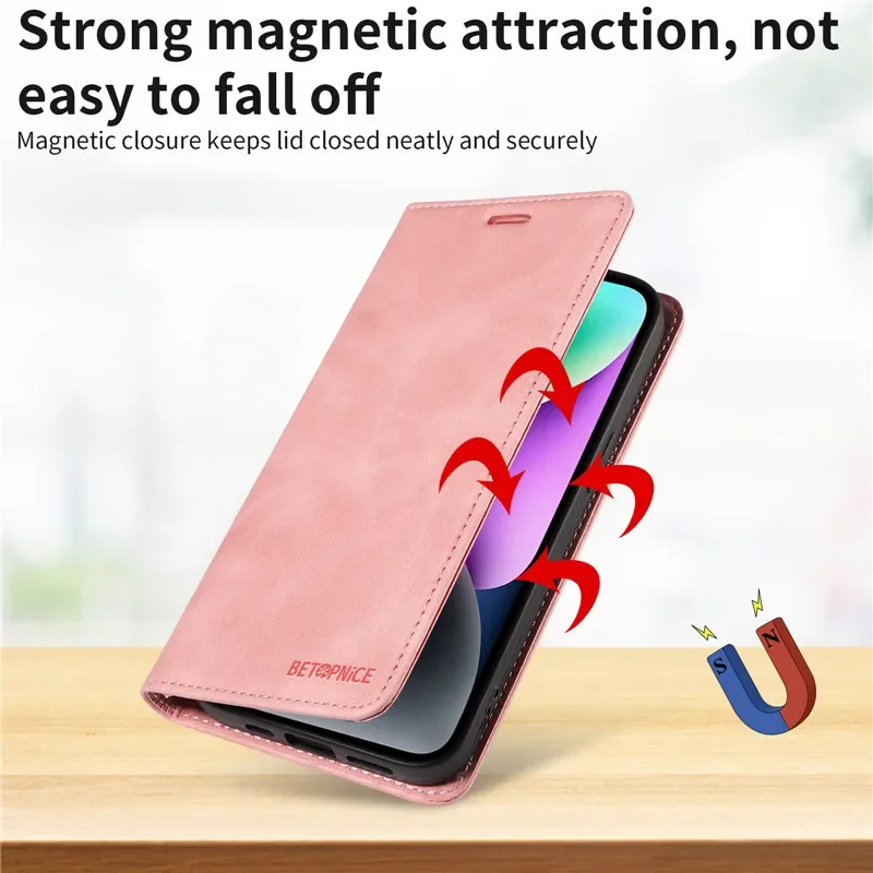 Anti-thef Phone Case For Huawei Honor 200 Pro 90 Smart 70 50 Honor90 Honor200 Lite Wallet Flip Card Holder Coque Leather Cover