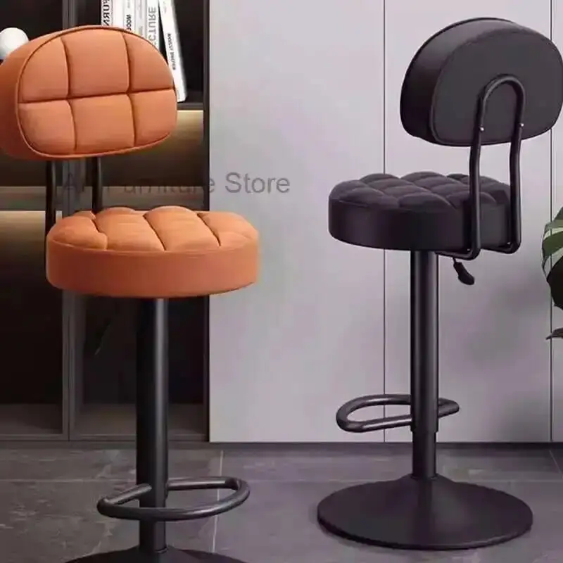 

Табурет для кафе, минимализм, регулируемая металлическая скамейка, барная расслабляющая поворотная барная стул, акриловая мебель из нержавеющей стали Barkrukken, мебель для дома