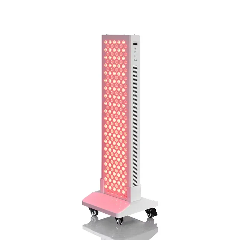 Vigpro1000W Led Near Infrared Red Bio Light Therapy Lamp With Adjustable Horizontal Vertical Wheel Stand Rack