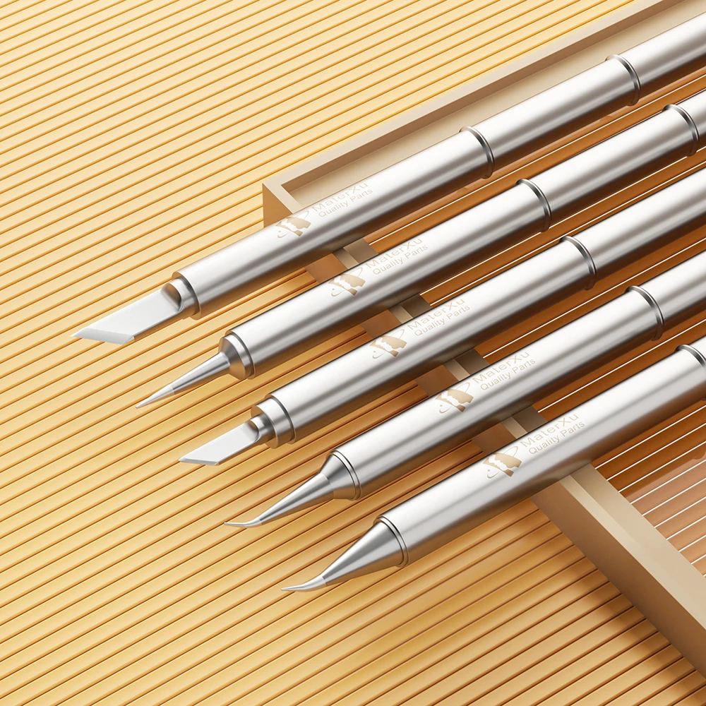 MasterXu T-12 Series Soldering Iron Heads For Welding And Mobile Phone Repair Suitable for Hakko Aixun Quicko OSS workstation