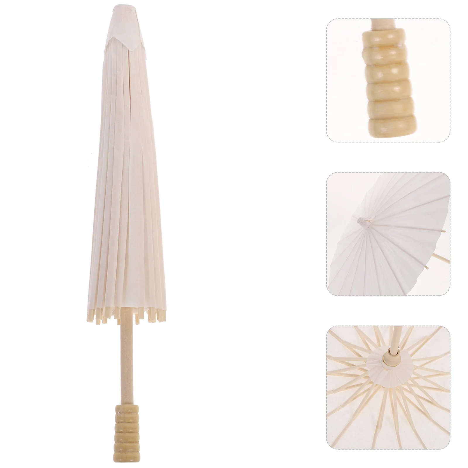 

2pcs Party Parasol Paper Performance Umbrella Decorative Props Performance White Paper Umbrella Wedding Party