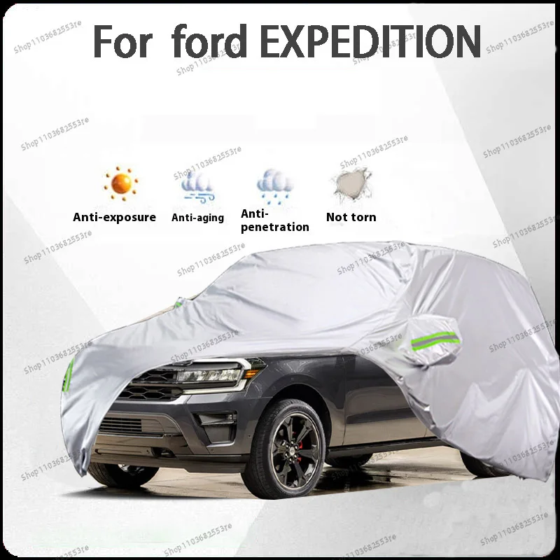 

For Ford Expedition Fit Car Cover - Waterproof, Dustproof, Sunshade (UV), Snowproof | Silve Full Cover with All-Day Protection