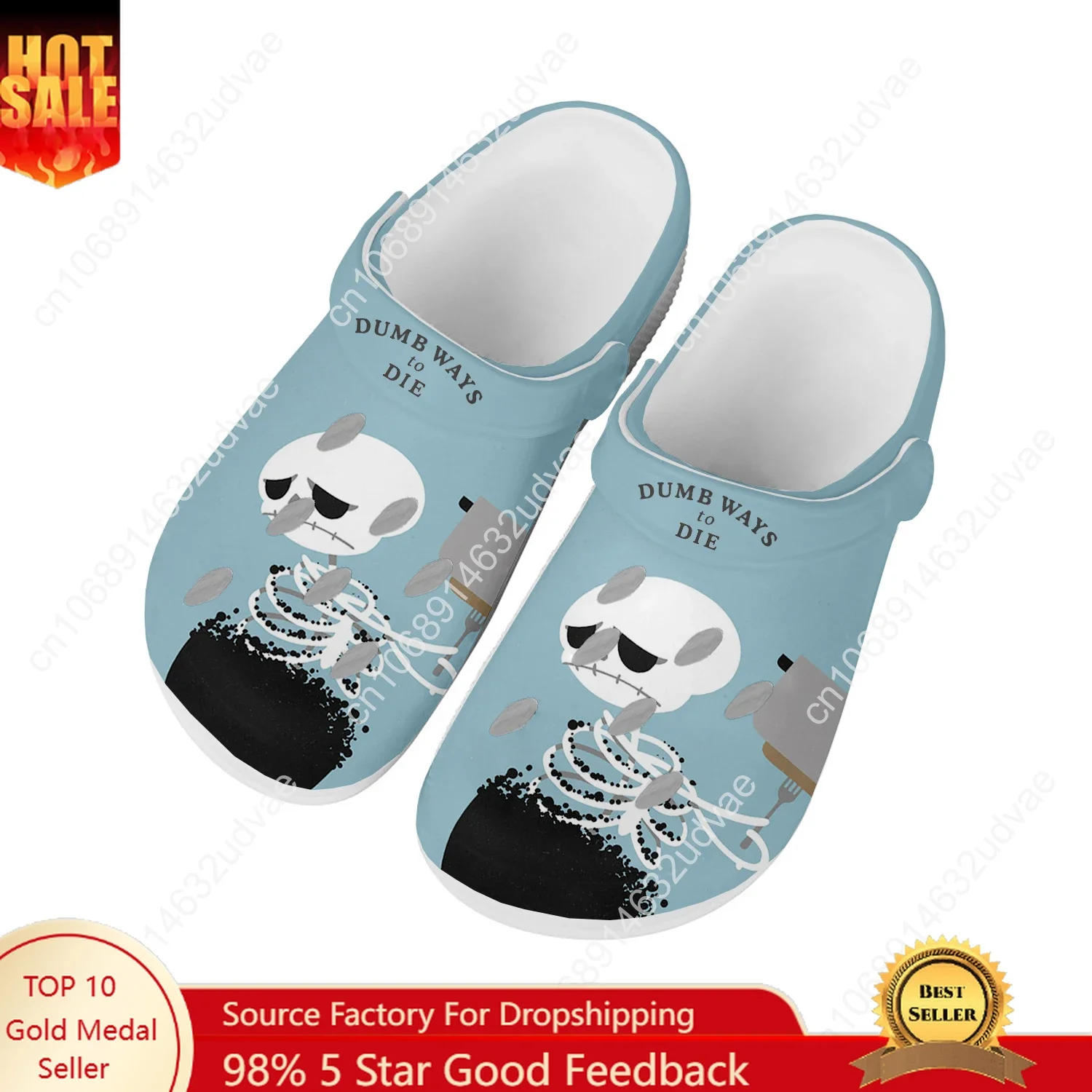 

Dumb Ways To Die Water Shoes High Quality Fashion Mens Womens Home Garden Clogs Customizd Sandals Beach Breathable Hole Slippers