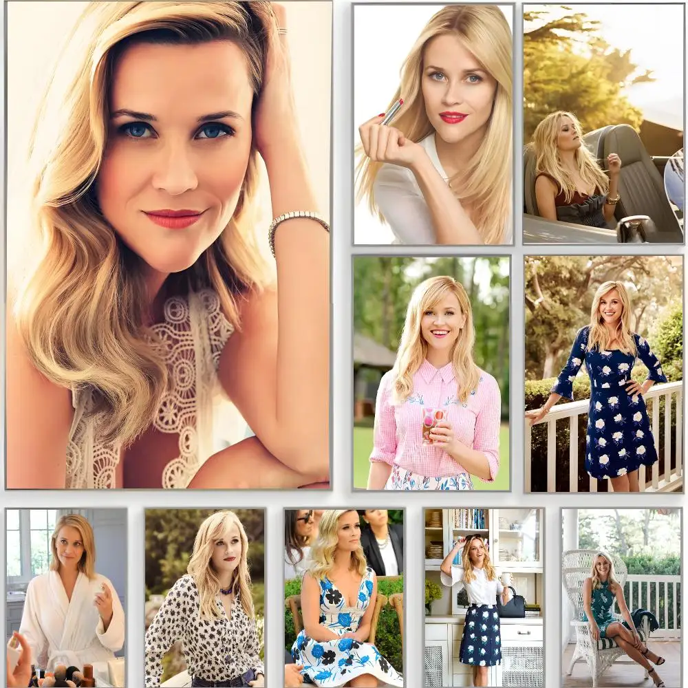 charming actress r-reese witherspoon Poster Classic Wall Art  Home Decor  Peel and Stick Unframed