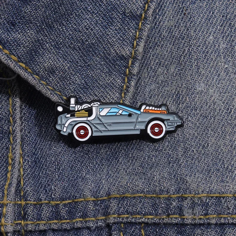 Cartoon Creative Racing Peripheral Alloy Brooch Personalized Fun Accessories Badges Fashionable Minimalist Bag Accessories Pins