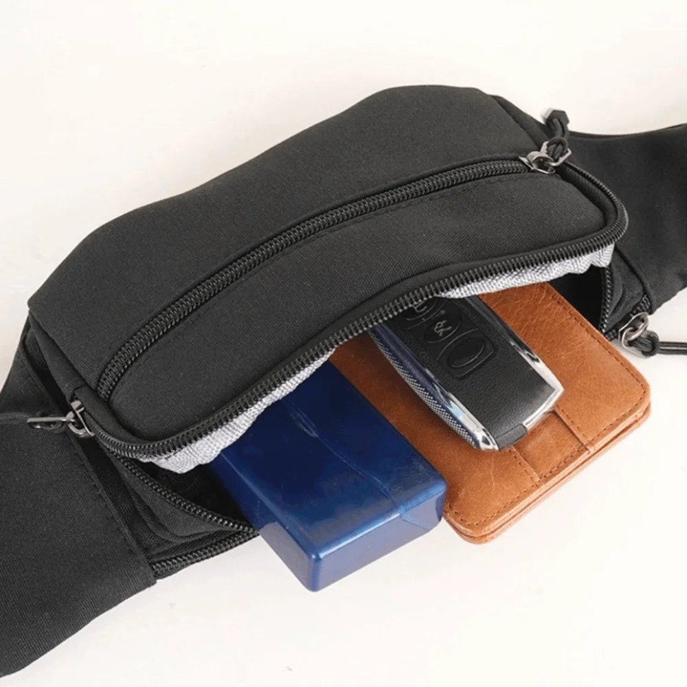 

Спортивная стильная нагрудная сумка через плечо, многофункциональная износостойкая мужская поясная сумка для телефона, легкая поясная сумка, поясная сумка для бега