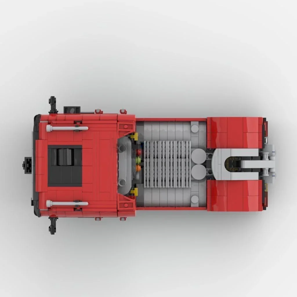 MOC-44685 Truk Teknik Blok Bangunan Kontainer Traktor Magnum 4 x 2 dengan Fungsi Tenaga Mainan Kendaraan Model