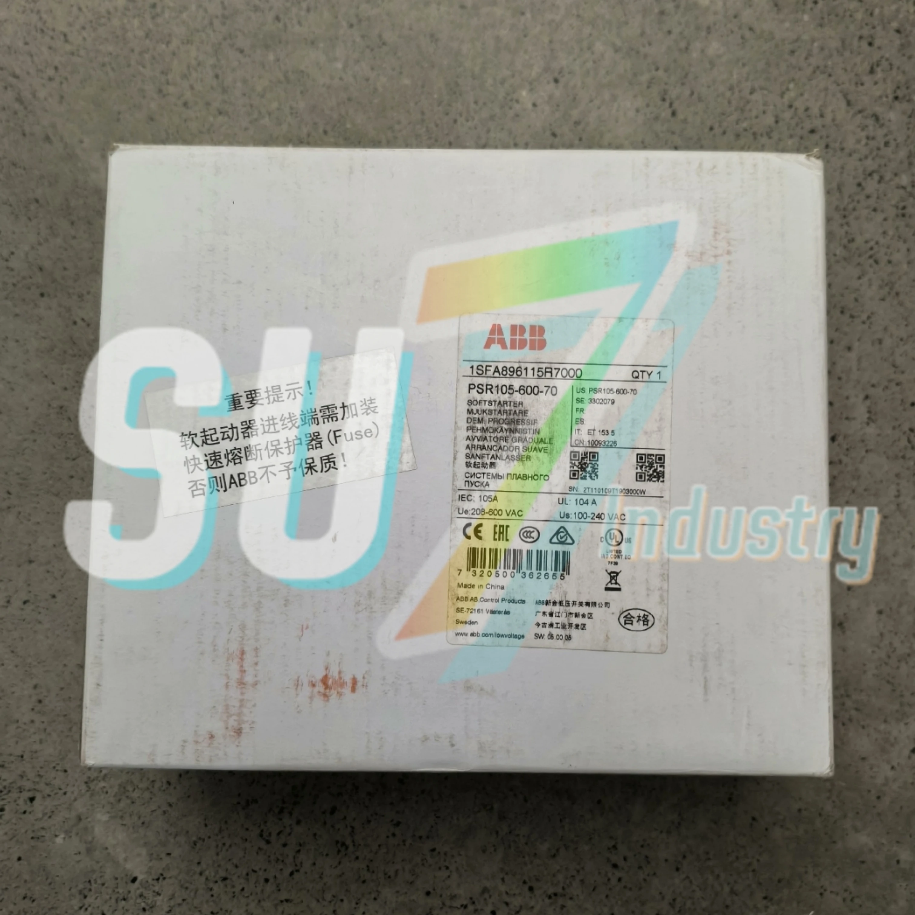 새로운 오리지널 소프트 스타터 PSR60-600-70(30KW)PSR72-600-70(37KW) PSR85-600-70(45KW) PSR105-600-70(55KW)