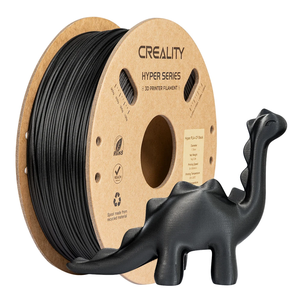 Creality Hyper PLA-CF Matte Finish 3D Printer Filament For K1C/K1 Max 1.75mm 1.0kg 300mm/s Printing Speed 3D Printing Materials