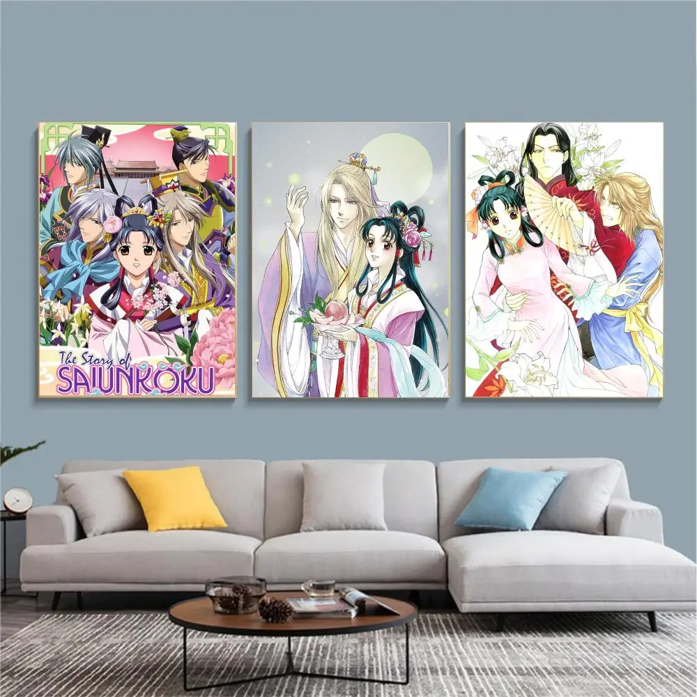 anime T-The Story of Saiunkoku-U Painting Calligraphy Nature Inspired Artwork for Living Room  Home Decoration