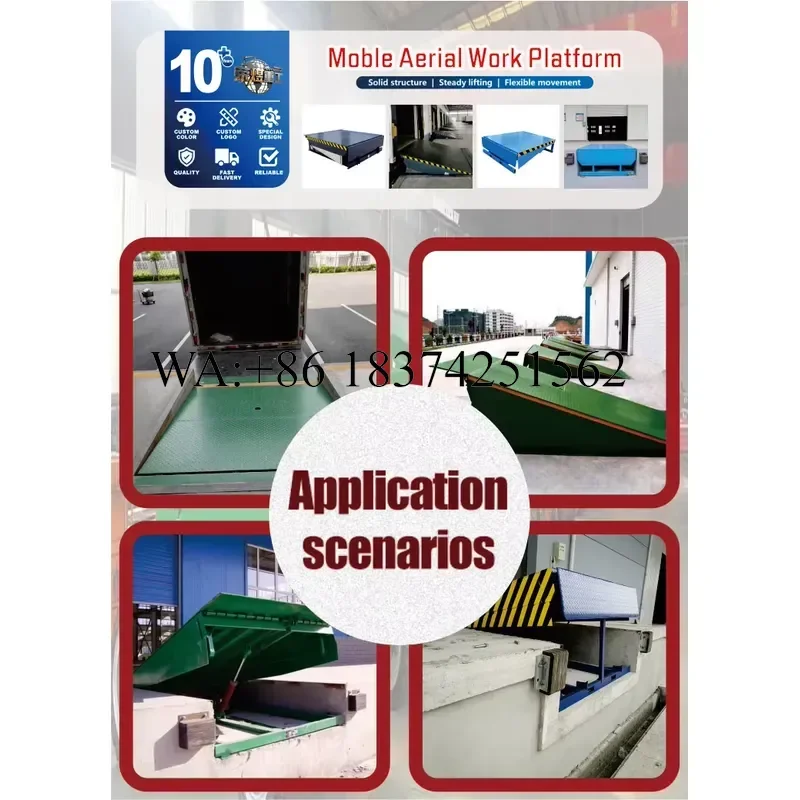 Wmwmnu for Hydraulic Folding Dock Leveler Steel Mobile Container Loading Ramp New Scissors Lift Adjustable Lifting Platform