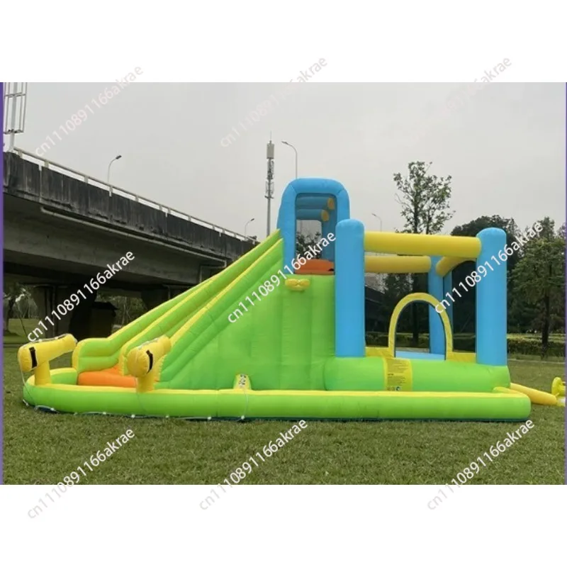 Multi-functional Durable Double Slide Funny Kid Toy Inflatable Bounce House Inflatable Bouncy Jumping  Trampoline Combo Castle