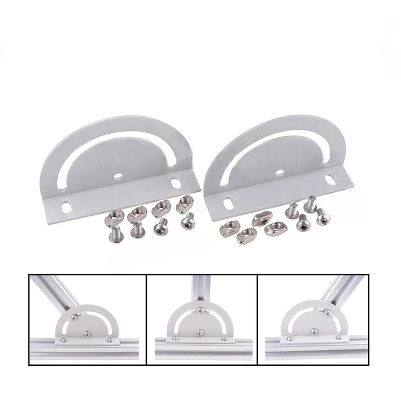 180 Degree Cross Steering Plate With Screws3030/4040 Aluminum Profile Angle Adjusting Plate Connecting Plate view 5