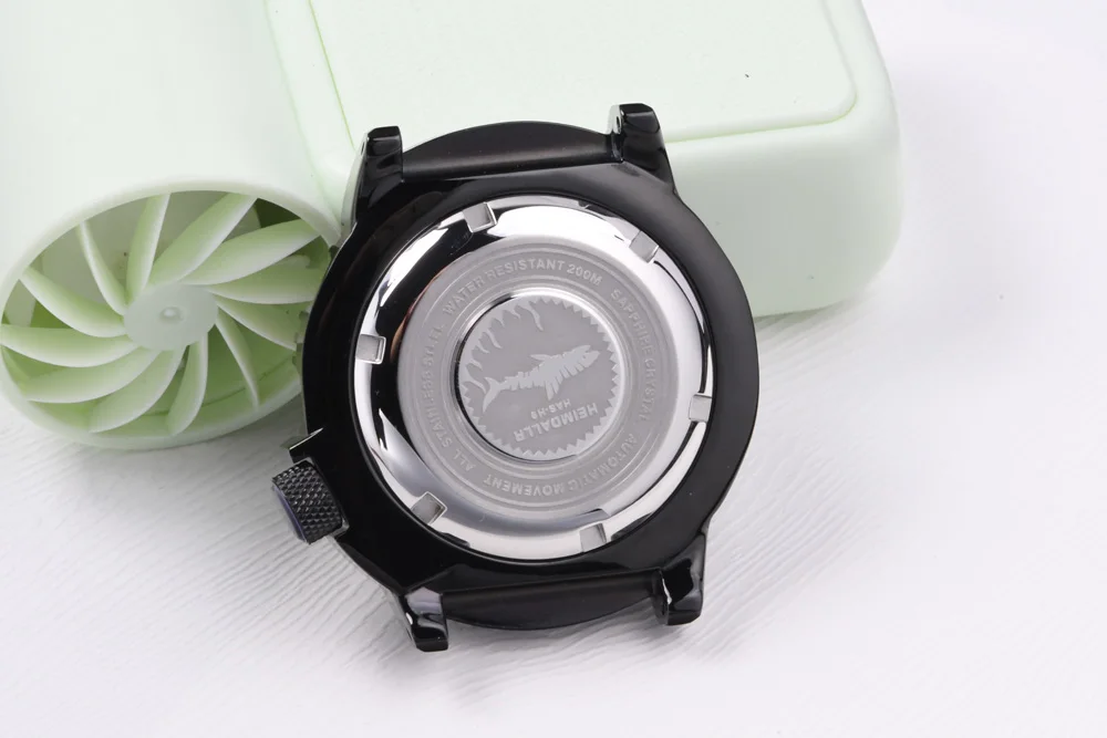 3,8-Uhr-Edelstahl-Uhrengehäuse, passend für Seiko Luminous Saphirglas-Taucheruhr für NH35/NH36 Automatikuhrwerk – Detail 4