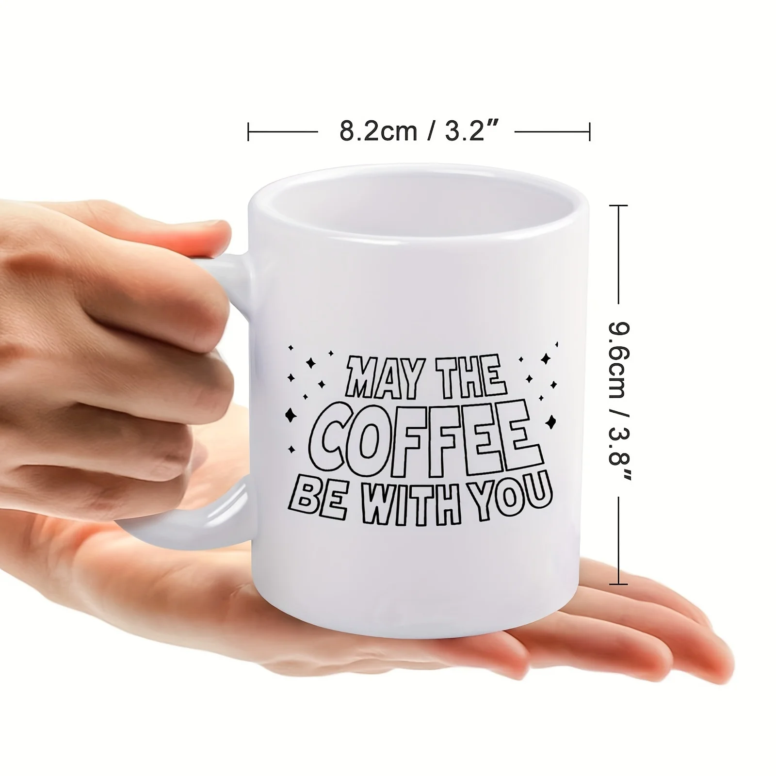 1pc 11oz Ceramic Coffee Mug - 