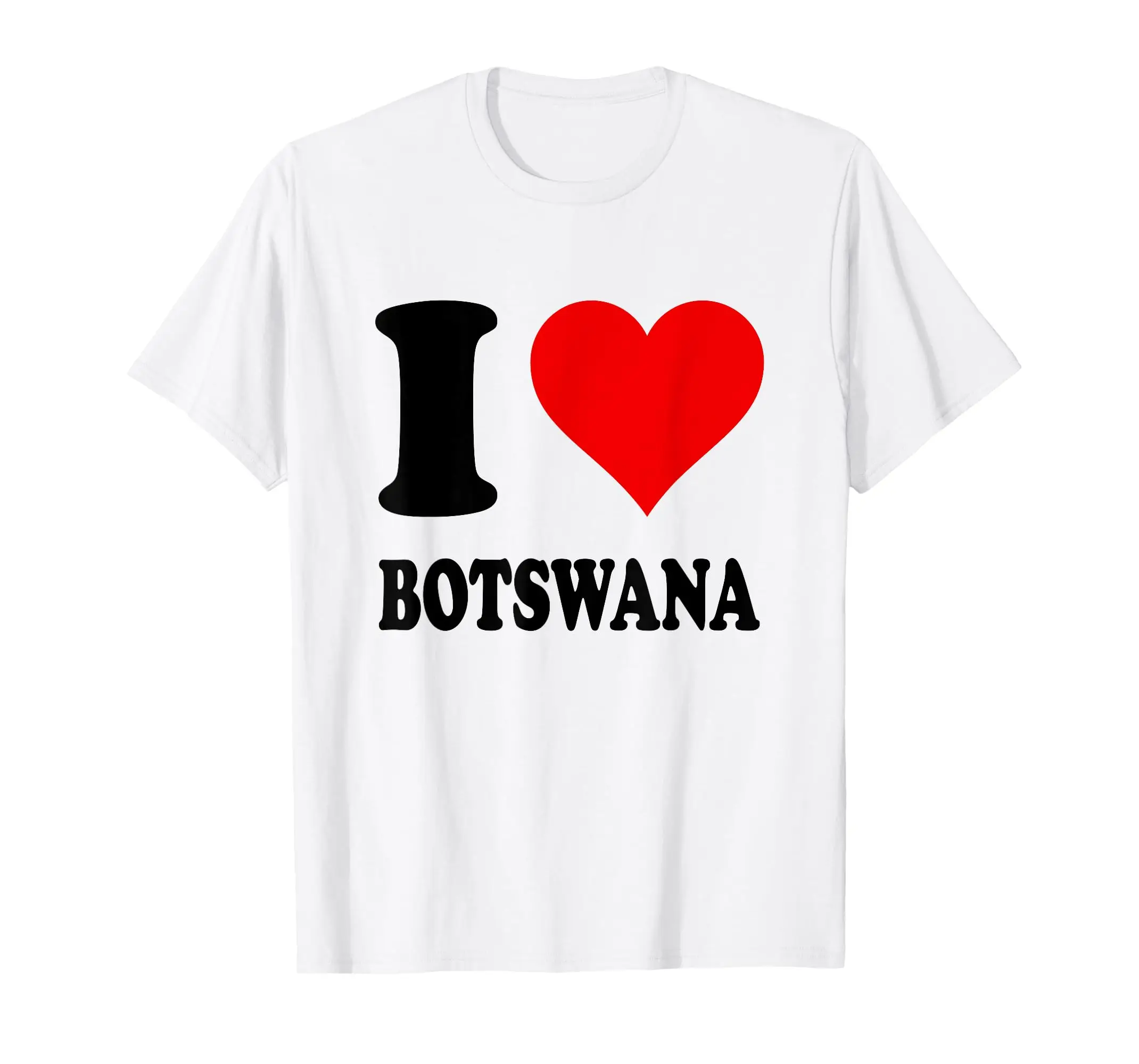 

100% Cotton I Love Botswana T-Shirt MEN WOMEN UNISEX T Shirts Size S-6XL