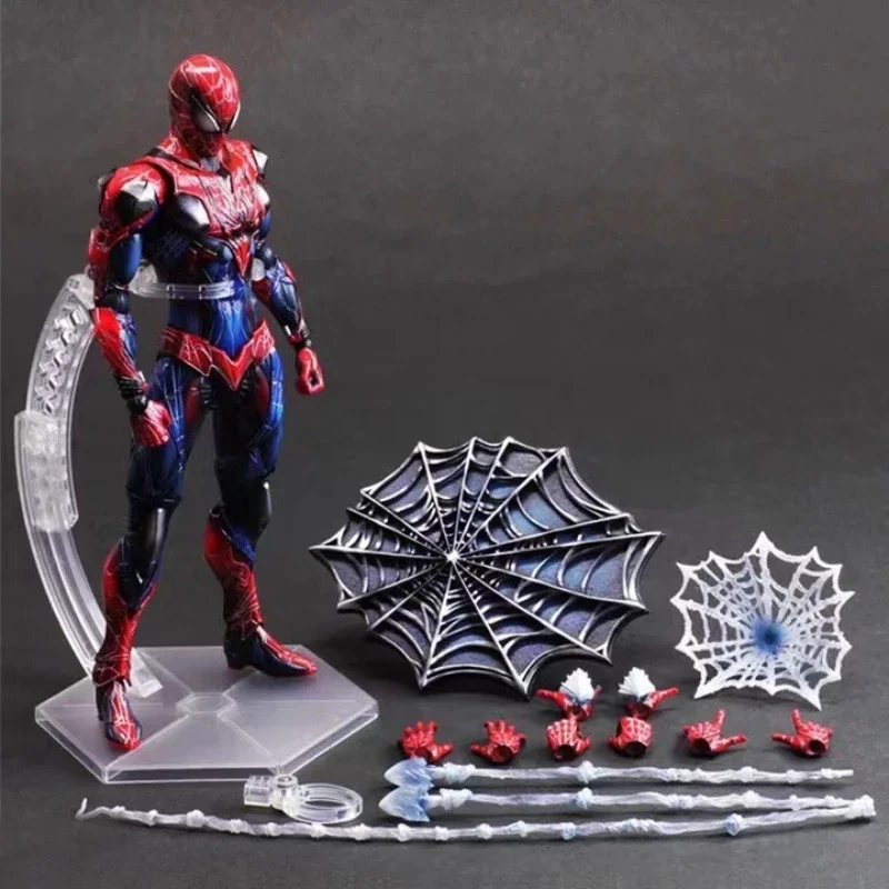 hasbro-joint-mobile-deadpool-spider-man-iron-man-venom-play-arts-marvel-ticks-avengers-model-decoration-de-bureau-faite-a-la-main