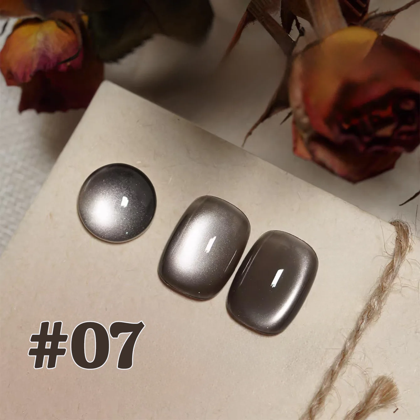 1 pçs ws floresta de bordo noite olho de gato gel unha polonês 2025 verão/outono branqueamento maillard contas de vidro arte do prego suprimentos