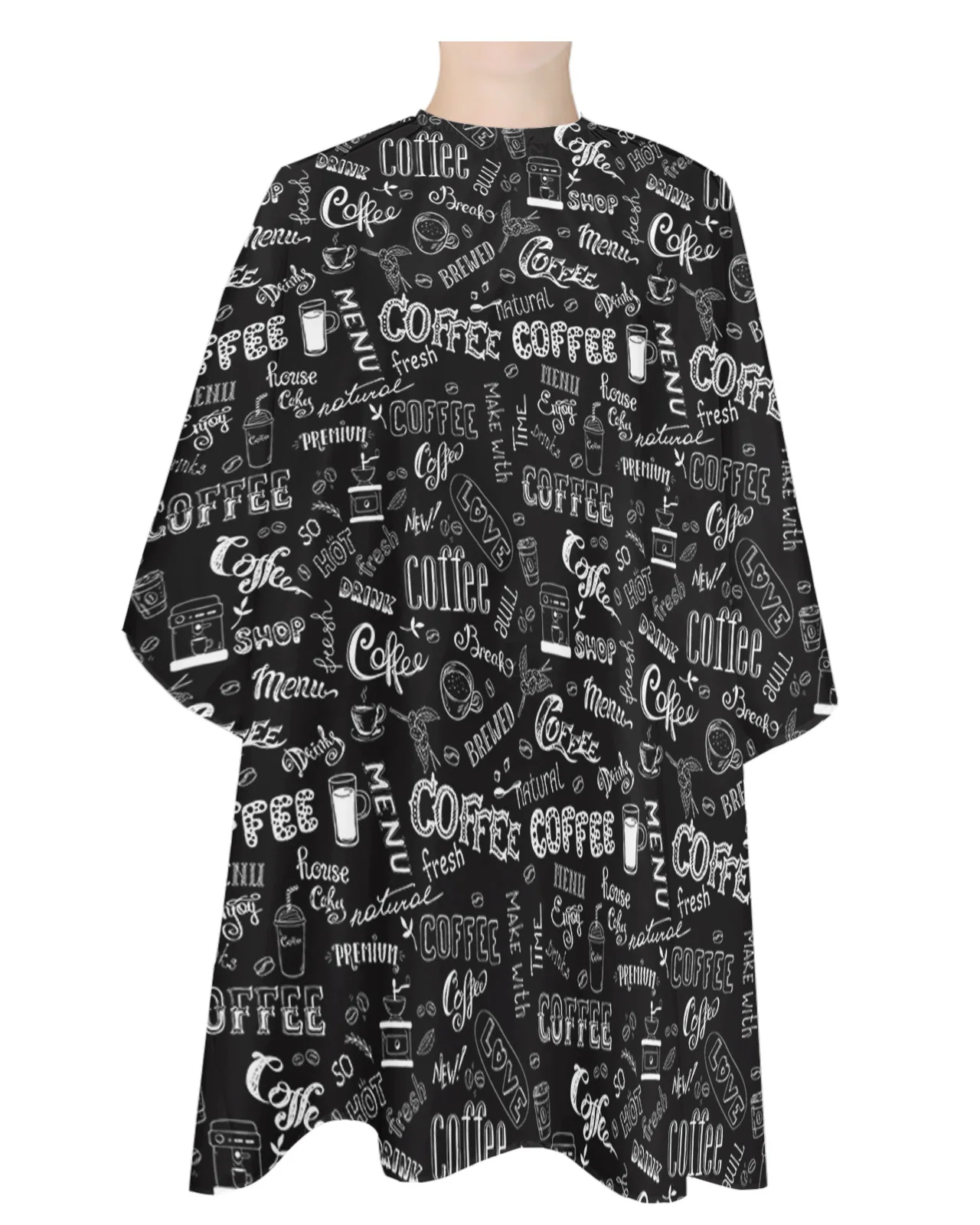 Coffee Bean Milk Hairdressing Waterproof Apron Hair Cutting Barber Apron Salon Cape Haircut Cloth