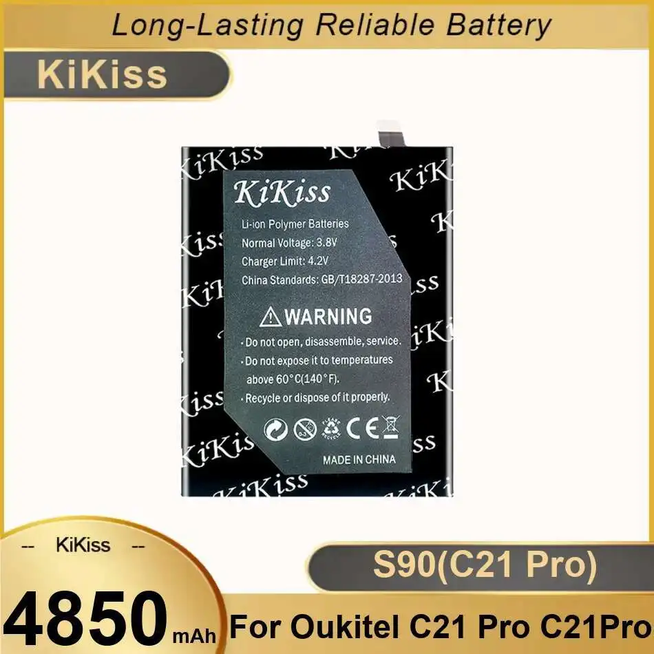 

Safe Mobile Phone Battery For Oukitel C21 Pro C21pro S90 High-Efficiency 4850Mah
