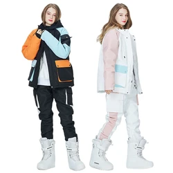 Ensemble veste et pantalon de Ski pour homme et femme, combinaison coupe-vent imperméable pour la neige, pour le snowboard, nouvelle collection hiver 2022