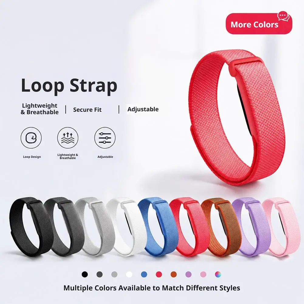 Pulseira de relógio de nylon elástica universal, 9 cores, várias cores, respirável, elástica, pulseira de substituição para smartwatch, homens e mulhe