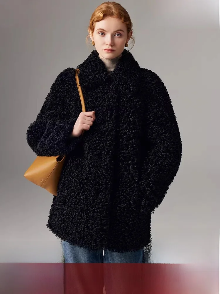 

Тосканское женское пальто средней длины с мехом, зимнее новое кожаное пальто Sle Bla, роскошная модная верхняя одежда, пальто