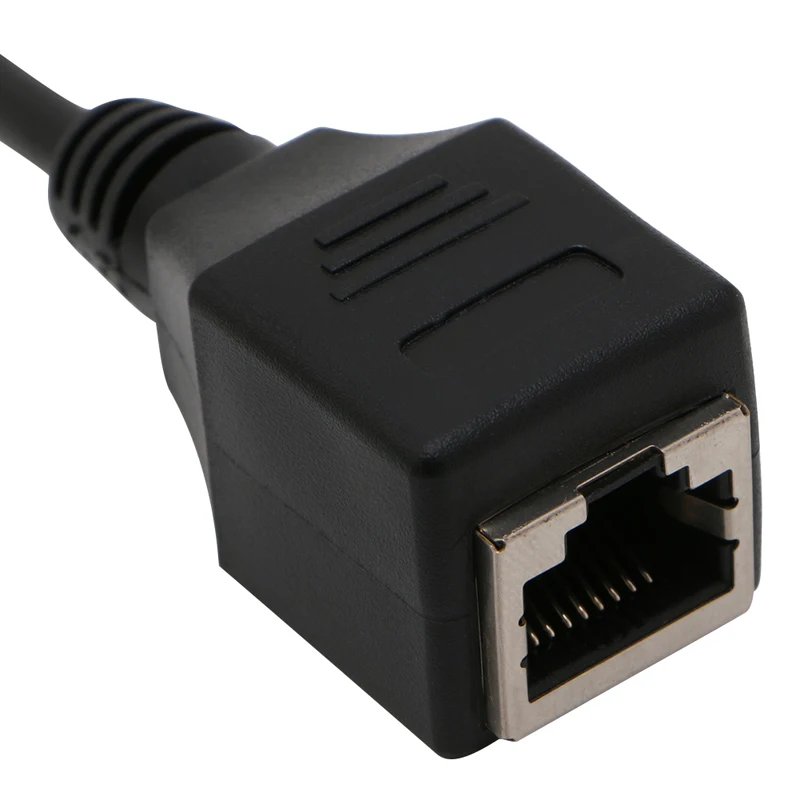 3.5mm 수 잭 TRS 케이블-RJ45 소켓 이더넷 어댑터 와이어, 1 개
