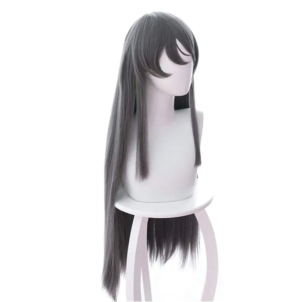 Puella Magi Madoka Magica Peruca Cosplay para Mulheres, Akemi Homura, Trajes Anime Halloween, Trajes de Jogo