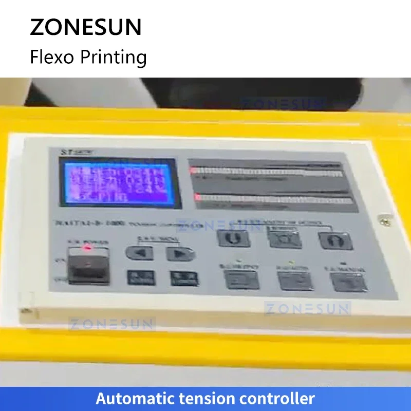 ZONESUN ZS-RY4 4 Color Flexographic Printing Machine Automatic Flexo Label Press Packaging Equipment for Sticker Paper