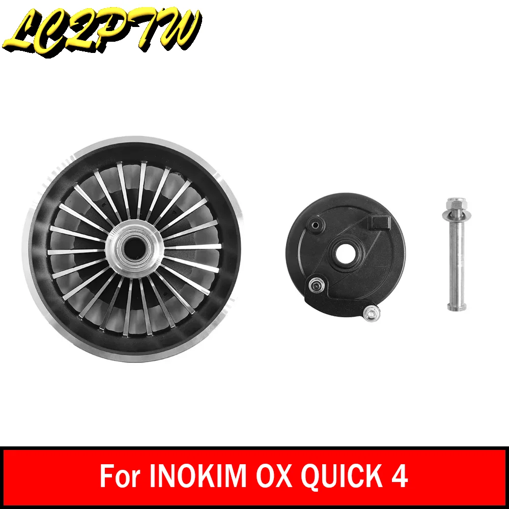 

E-Scooter Front Wheel Hub with Axle Bushing and Bearing for INOKIM OX QUICK 4 Wheel Front Drum Brake and Rocker Arm Components