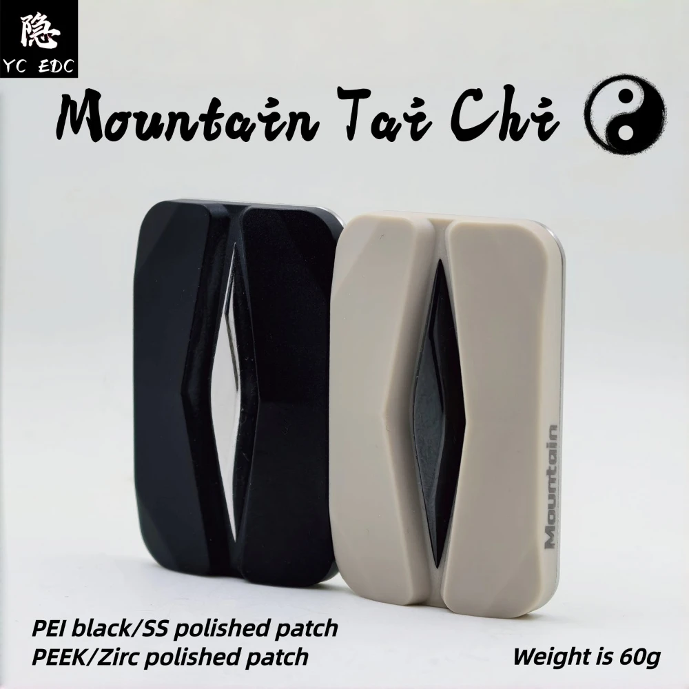 Stand-iN EDC Mountain-Tai Chi Unlimited Pushing Slider Fidget Toys Adults PEI Peek Stress Relief Toy Original Design Novelty Toy
