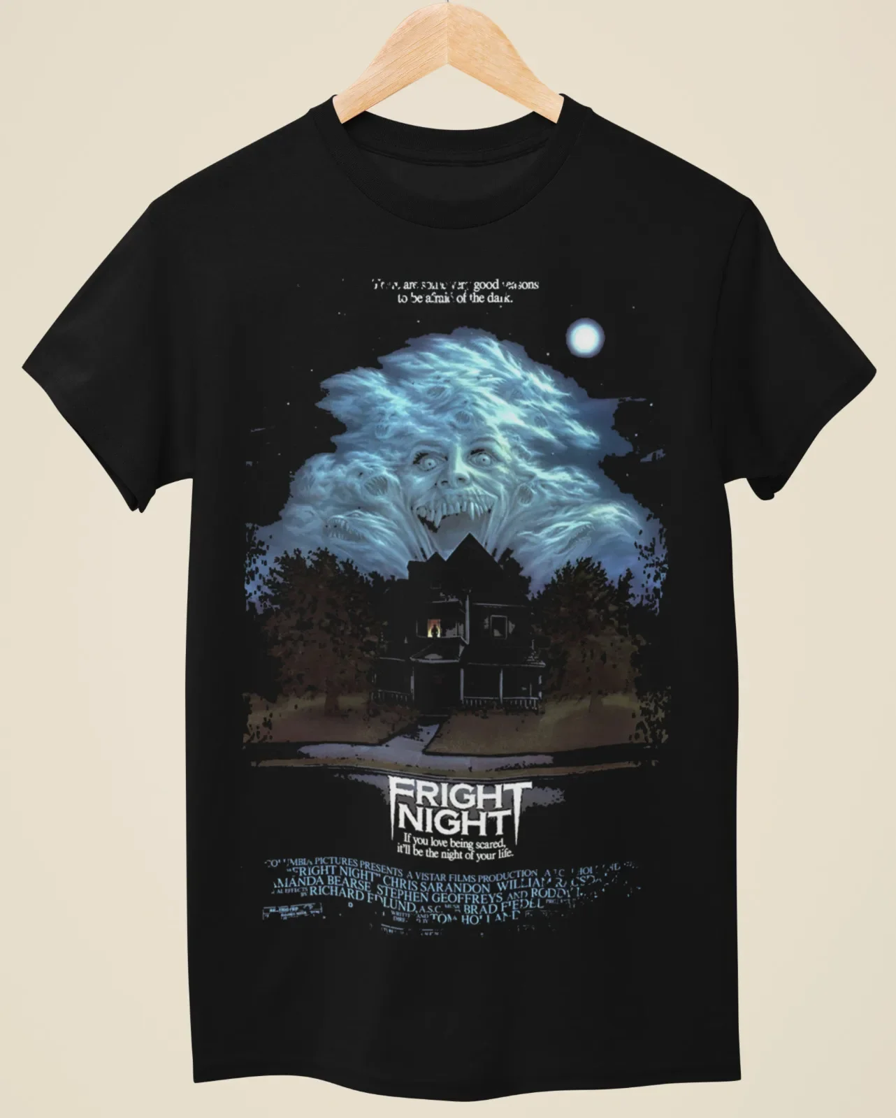 Fright Night - Movie Poster Inspired Unisex Black T-Shirt