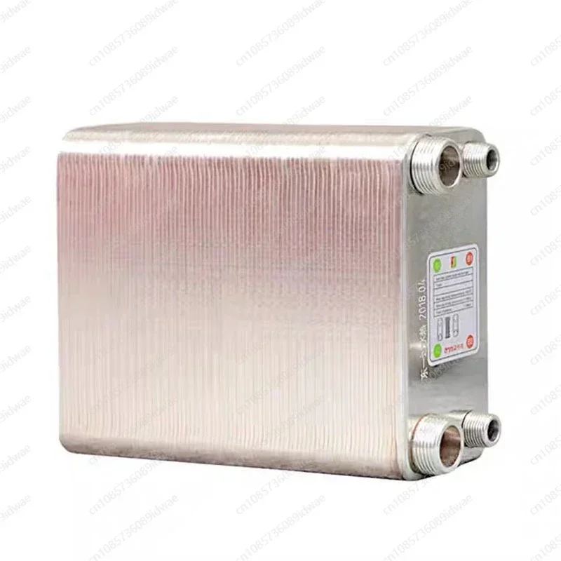 

60-Plate Stainless Steel Brazed Plate Heat Exchanger - with Automatic Exhaust Valve for Water Heater, ChillerCooler Applications