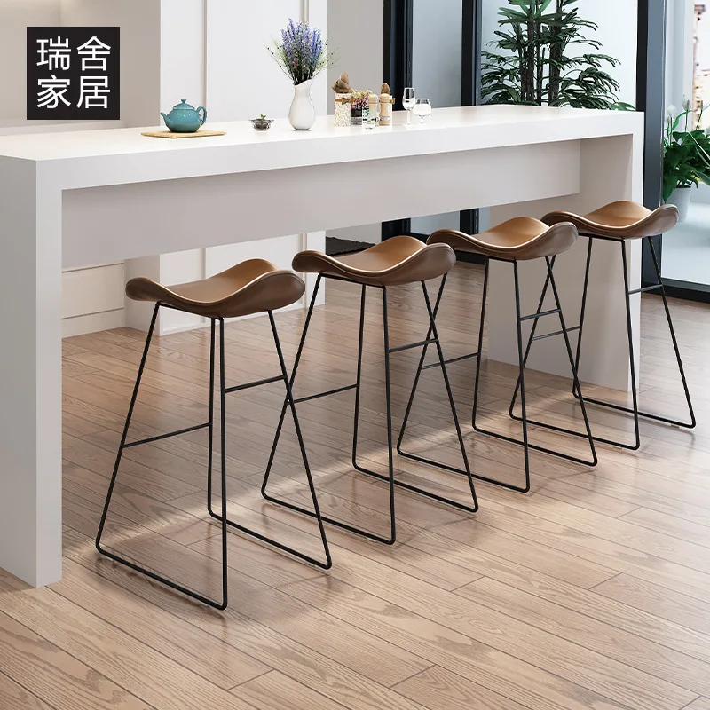Bar stool Bar chair High chair Simple household chair High stool Bar stool