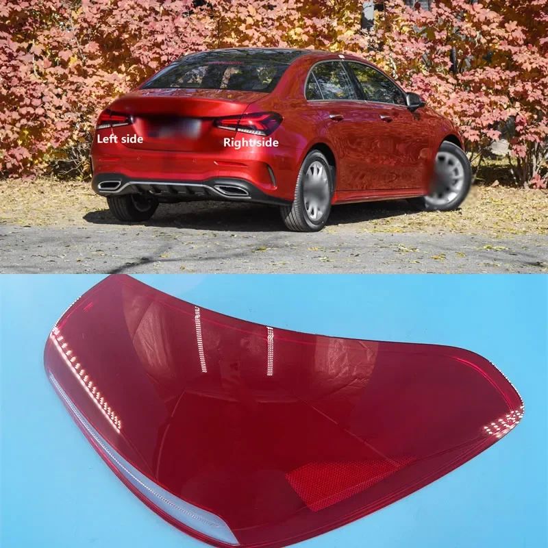 

for Mercedes Benz A-Class 2019-2020 Car Rear Taillight Shell Brake Lights Shell Replace Auto Rear Shell Cover Lampshade