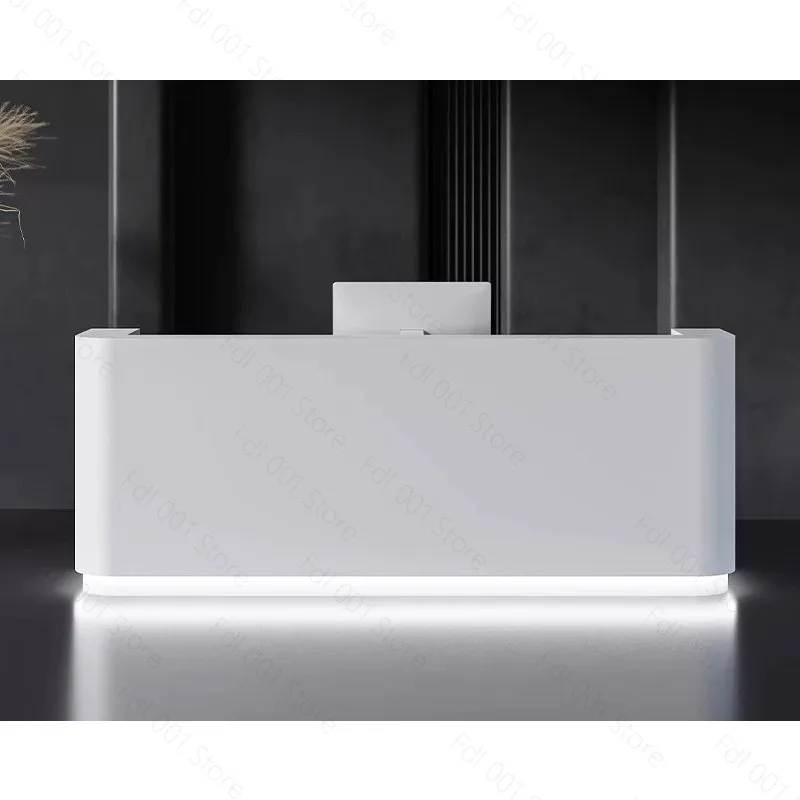 Simple Modern Reception Desk Paint Front Desk For Clothing Store Beauty Salon Shop Checkout Counter Home Office Furniture