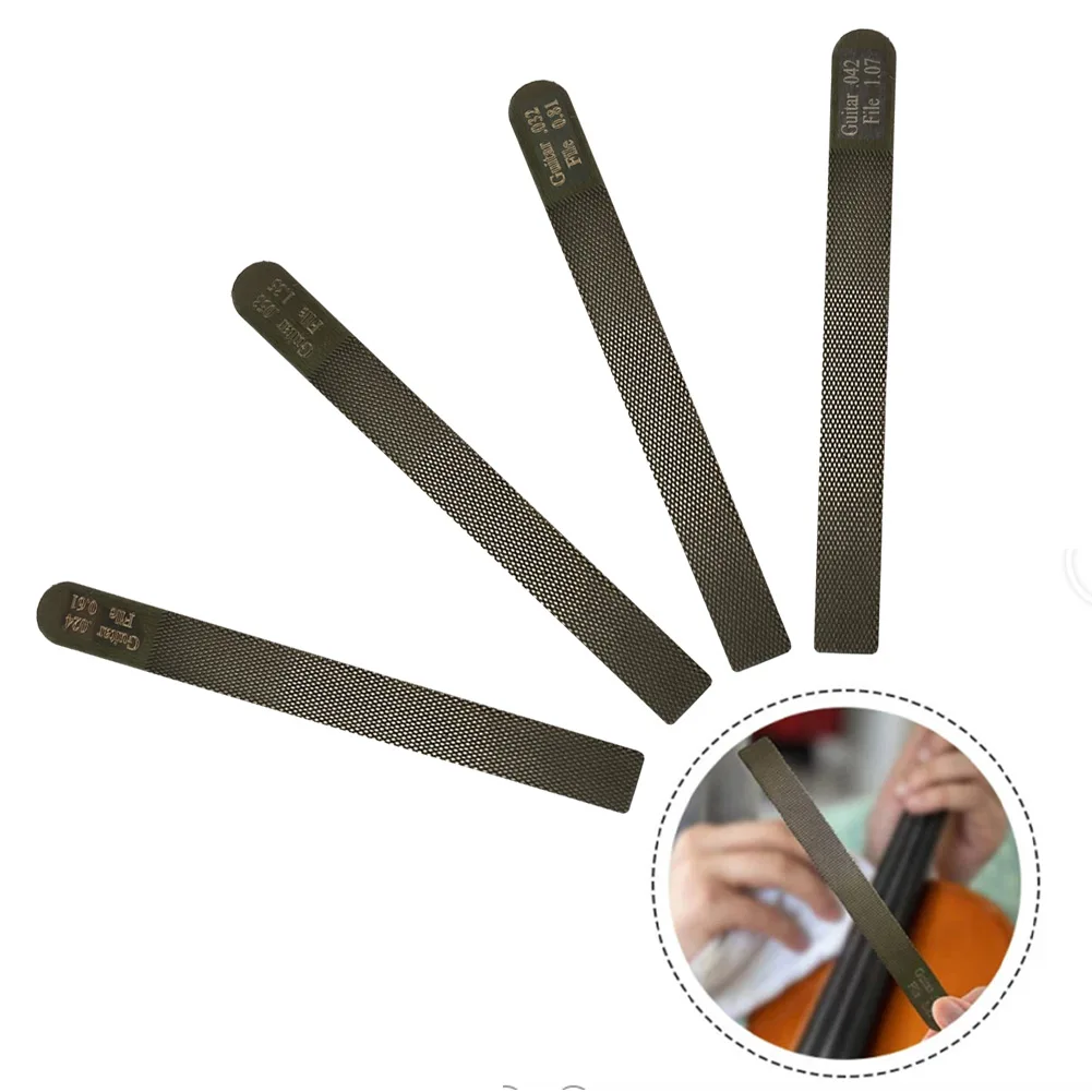 Luthier Repair Tool Guitar Nut Files On-the-Go Repairs Precision Cutting Edges Ergonomic Handle Compact Size Portable Toolset
