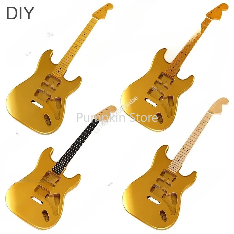 

DIY electric guitar body gold bright single shake electric guitar body assembly DIY professional body