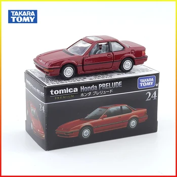 Takara Tomy 합금 자동차 모델, Tomica 프리미엄 No.24 혼다 Prelude 다이캐스트 자동차 수집 시뮬레이션 장난감 장식, 소년 선물 