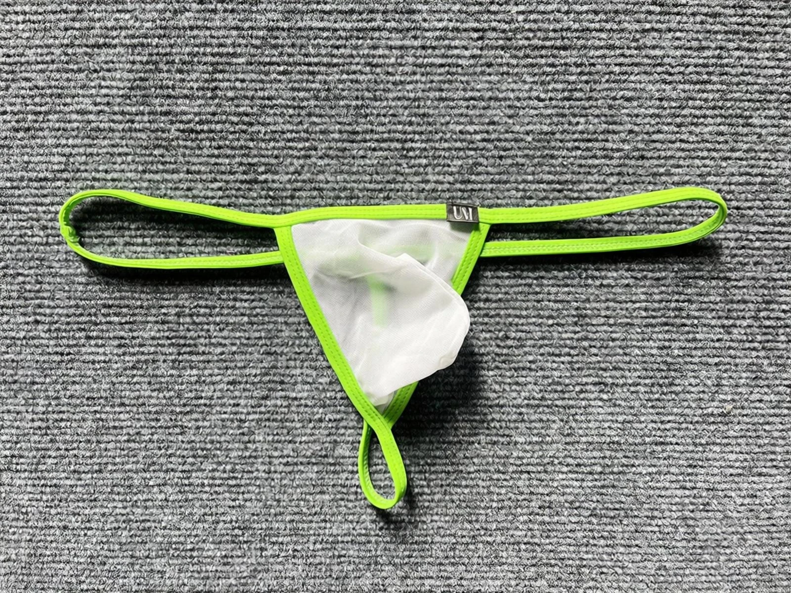 Sexy Transparent Sheer Mesh Men Thin Strap Thong Panties Summer Autumn Thin Breathable Elastic Low Waist Male Underwear