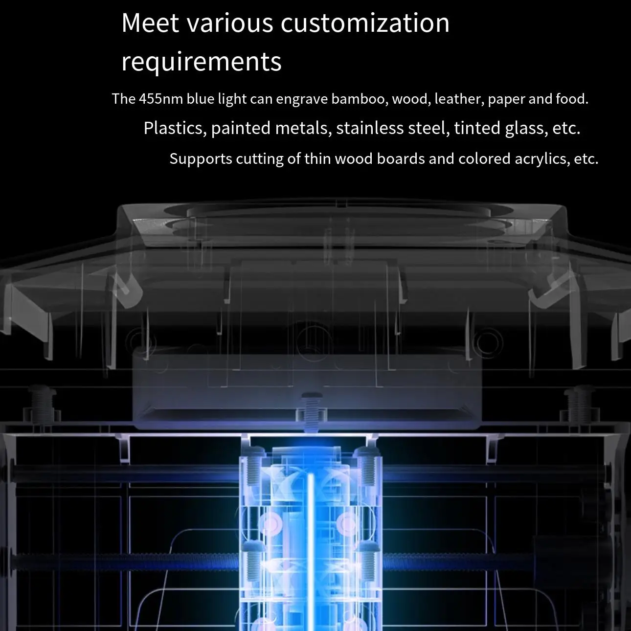 Portable CNC Laser Wood Leather Engraver 3w 5w Mini Desktop Handheld Laser Engraving Machine for Nameplate