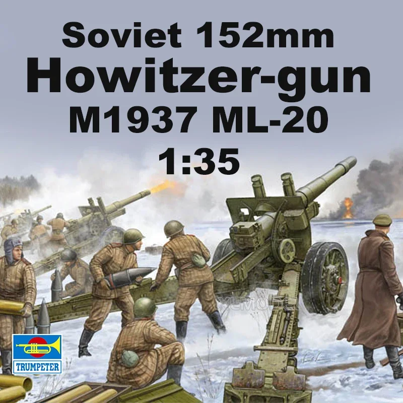 

1/35 Trumpeter assembly model 02315 Soviet 152mm Howitzer-gun M1937 ML-20 Plastic Scale Model Kit
