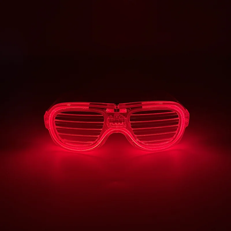 Lunettes néon en forme de cœur plonger oyantes pour carnaval, lunettes LED avec lumières, fournitures de fête d'anniversaire, accessoires de bar et de club