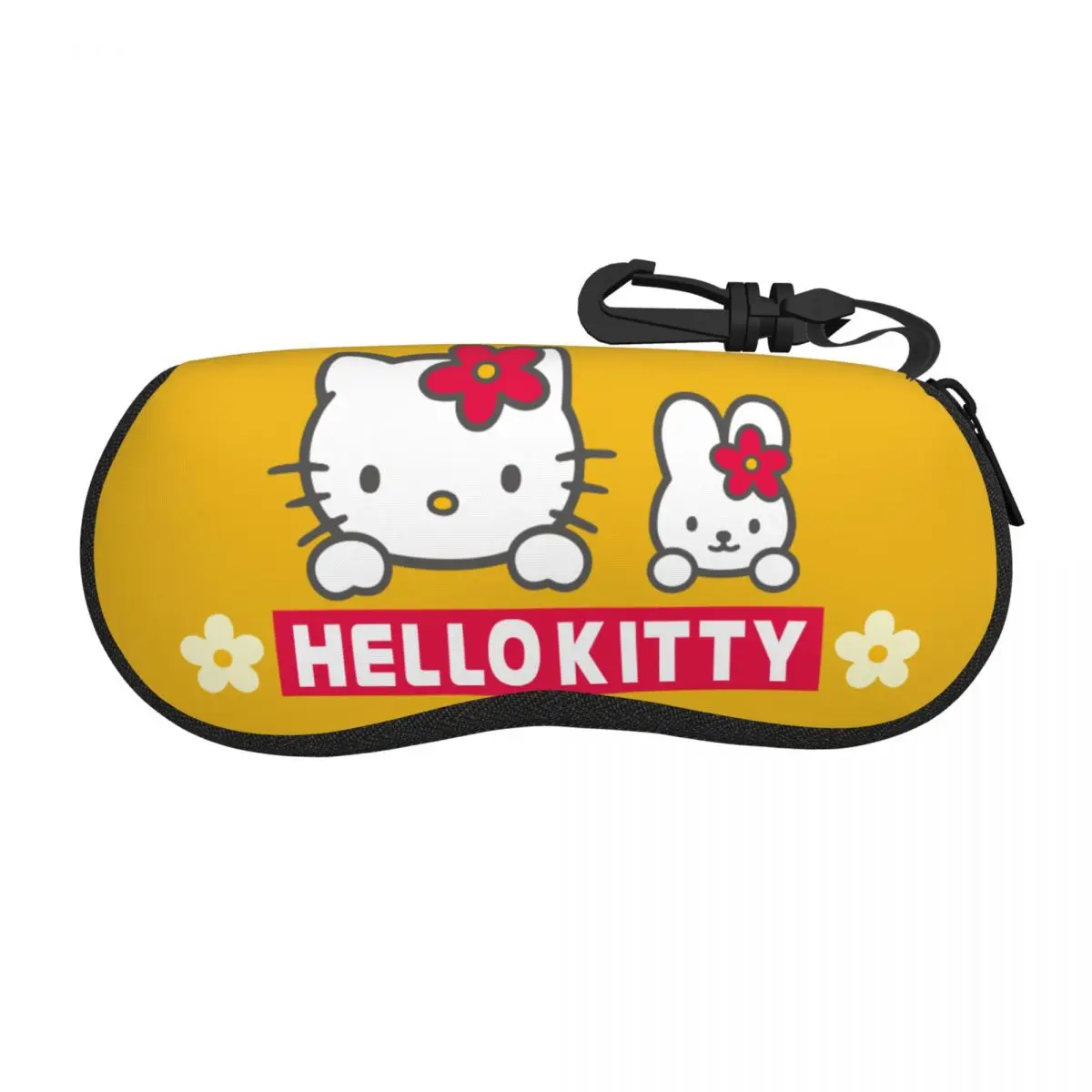 

Custom Cartoon Sanrio Hello Kitty Cat Shell Glasses Case Unisex Fashion Rabbit Eyeglasses Case Sunglasses Protector Box